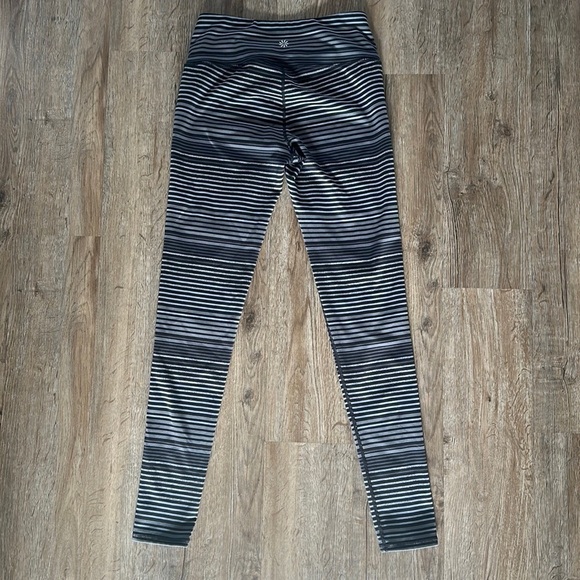 ATHLETA STRIPE HIGH RISE LEGGINGS - Picture 4 of 5